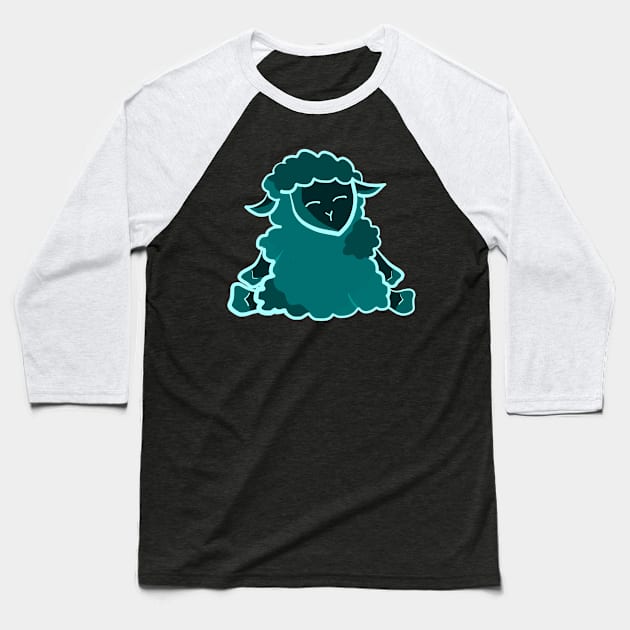 Inverted Sheep Baseball T-Shirt by jenartfart